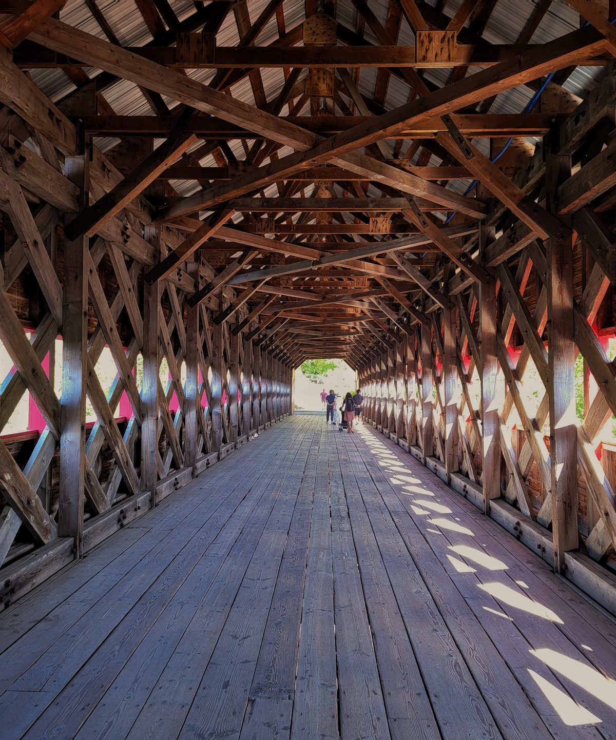 Wakefield covered bridge inside