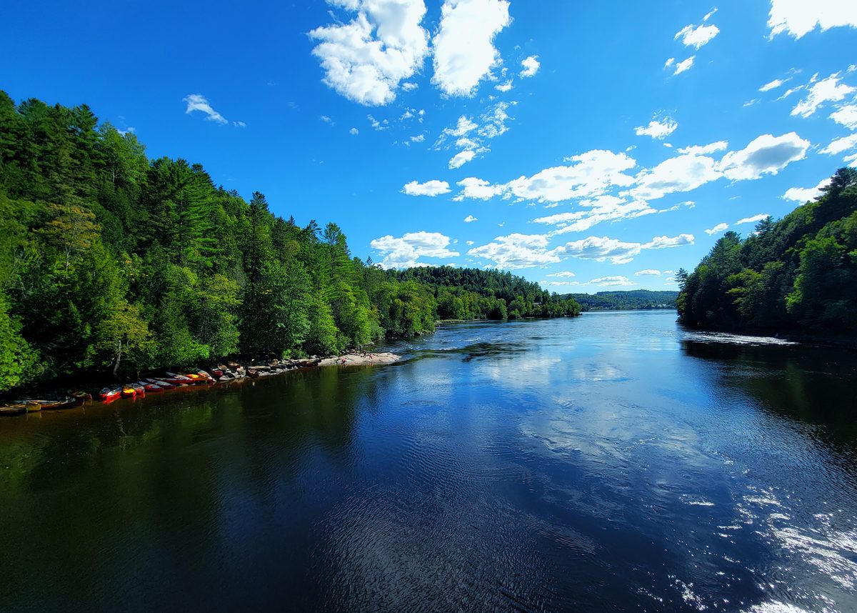 Wakefield covered bridge view river 3